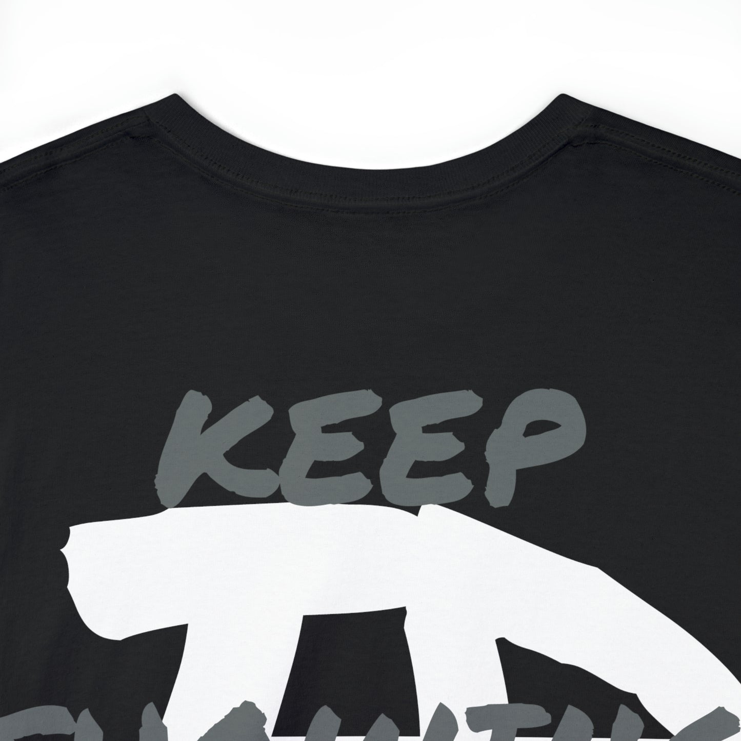 "Keep Showing Up" IDology Gym Wear Unisex Heavy Cotton Tee