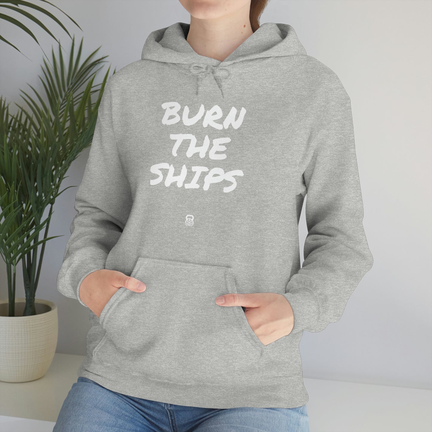 "Burn The Ships" IDology Unisex Heavy Blend™ Hooded Sweatshirt