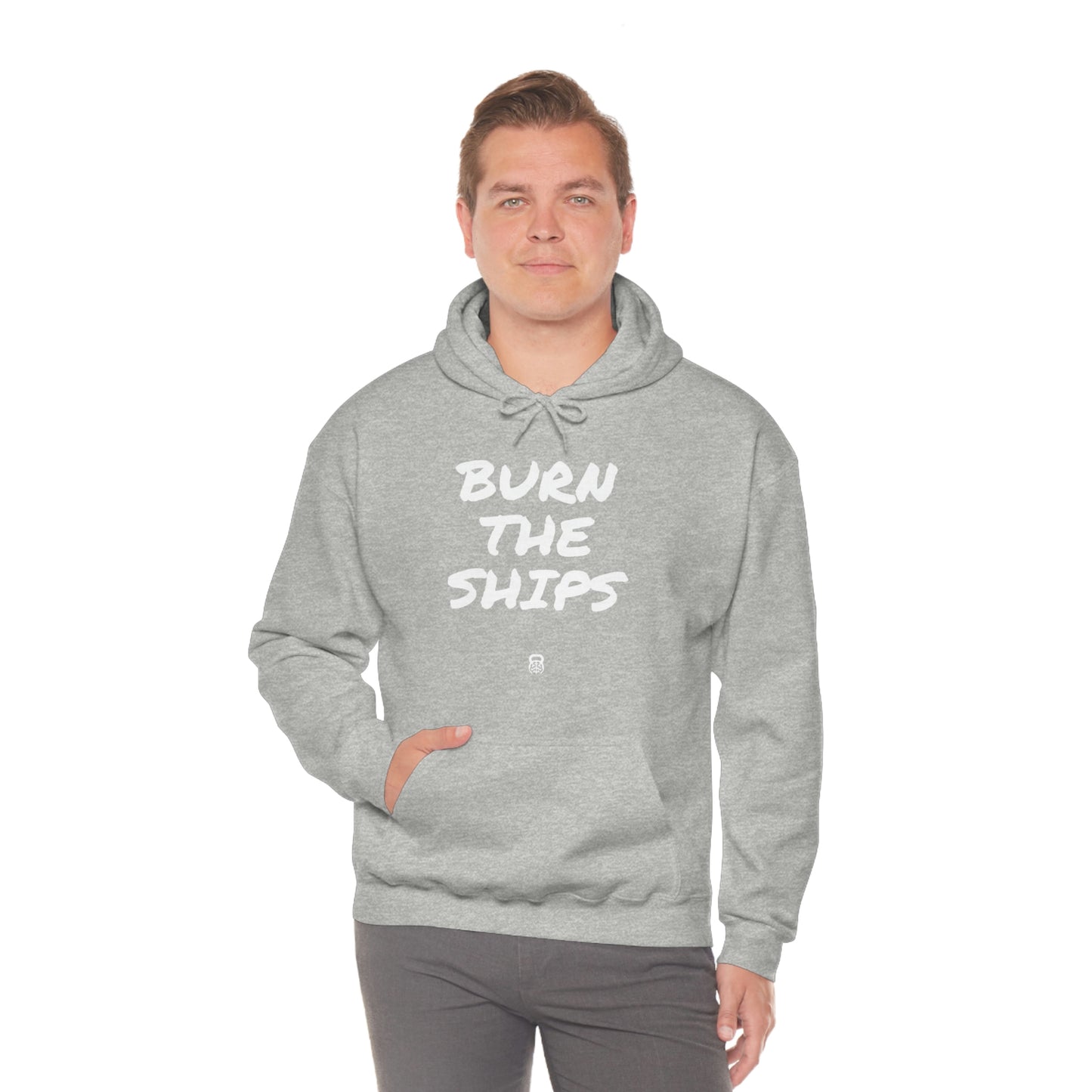 "Burn The Ships" IDology Unisex Heavy Blend™ Hooded Sweatshirt