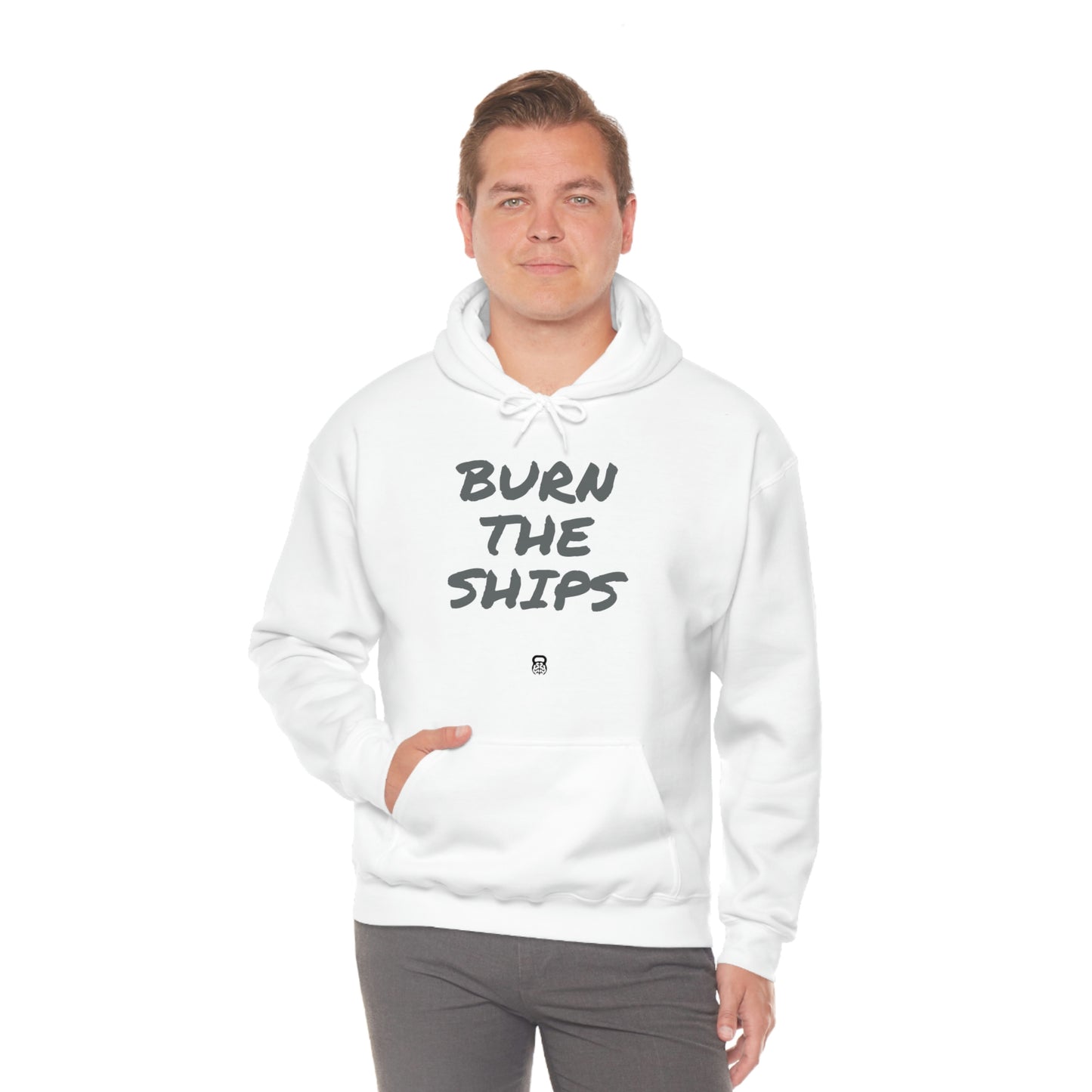 "Burn The Ships" IDology Unisex Heavy Blend™ Hooded Sweatshirt