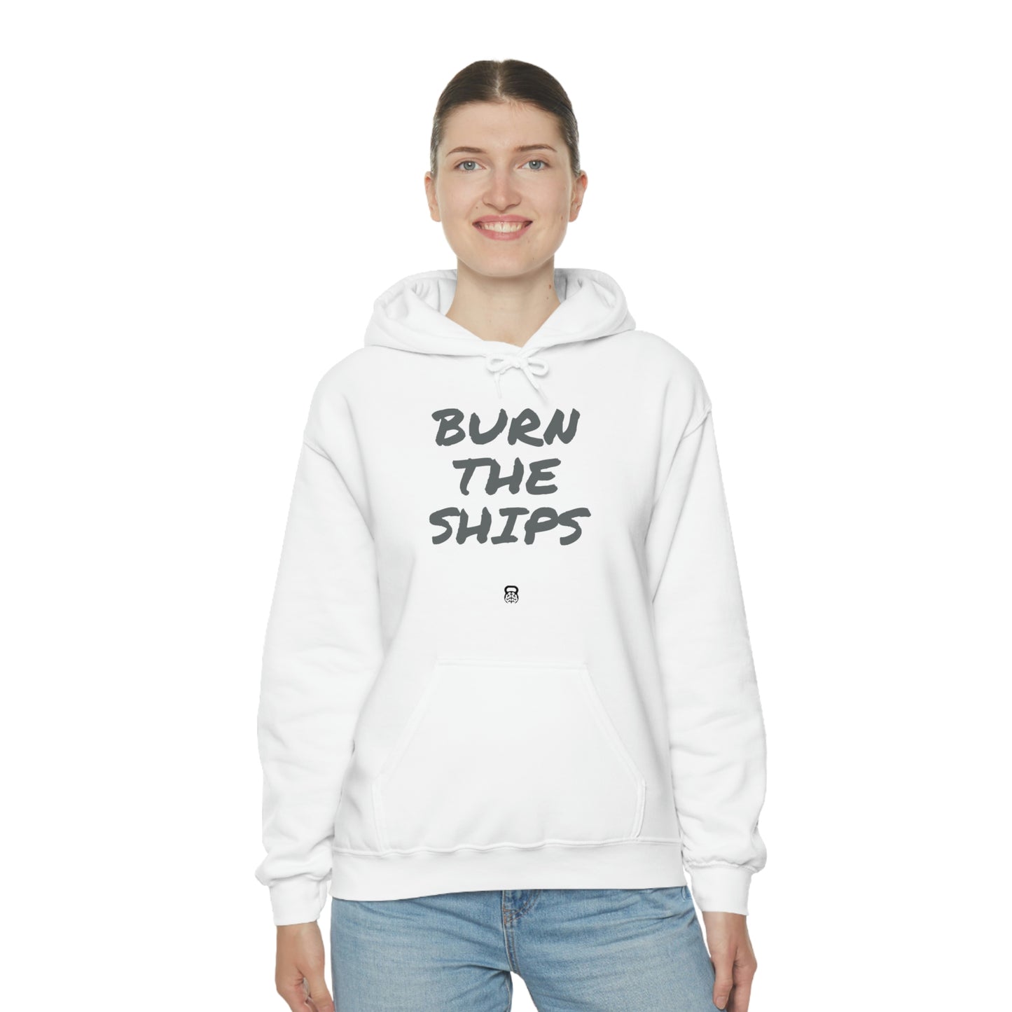 "Burn The Ships" IDology Unisex Heavy Blend™ Hooded Sweatshirt