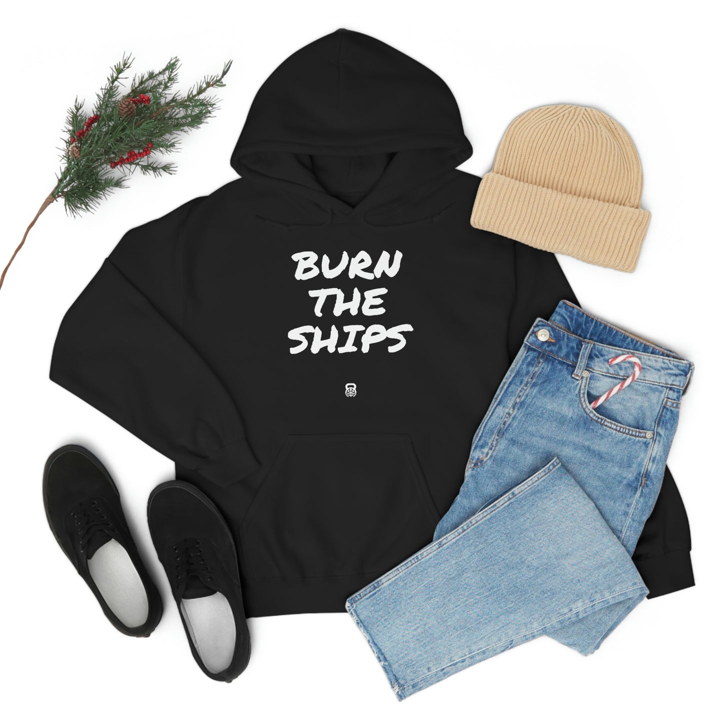 "Burn The Ships" IDology Unisex Heavy Blend™ Hooded Sweatshirt