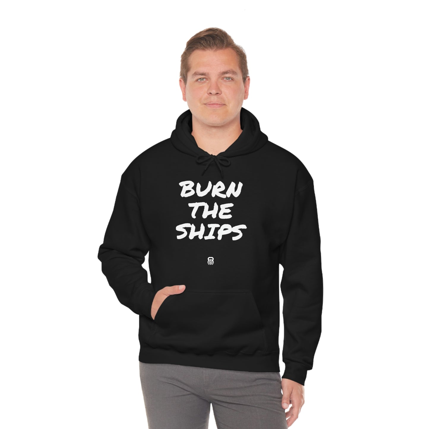 "Burn The Ships" IDology Unisex Heavy Blend™ Hooded Sweatshirt