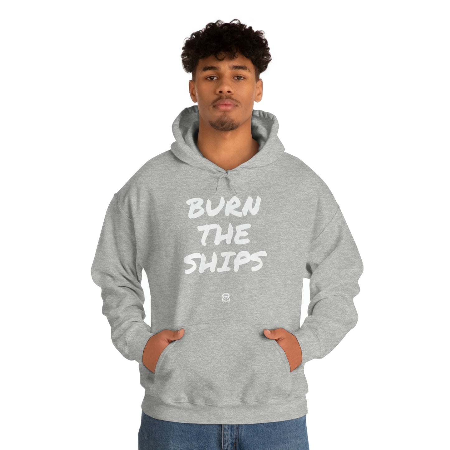 "Burn The Ships" IDology Unisex Heavy Blend™ Hooded Sweatshirt