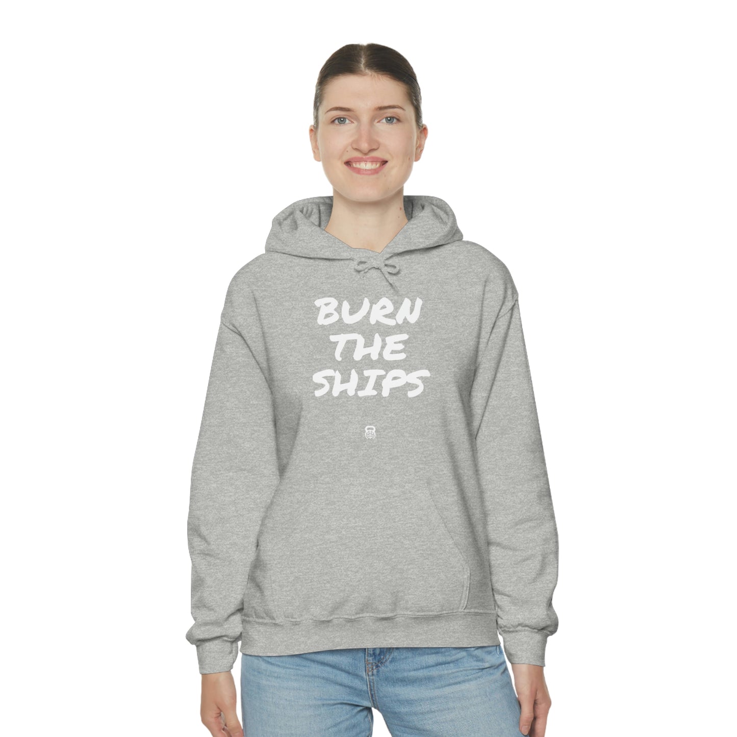 "Burn The Ships" IDology Unisex Heavy Blend™ Hooded Sweatshirt